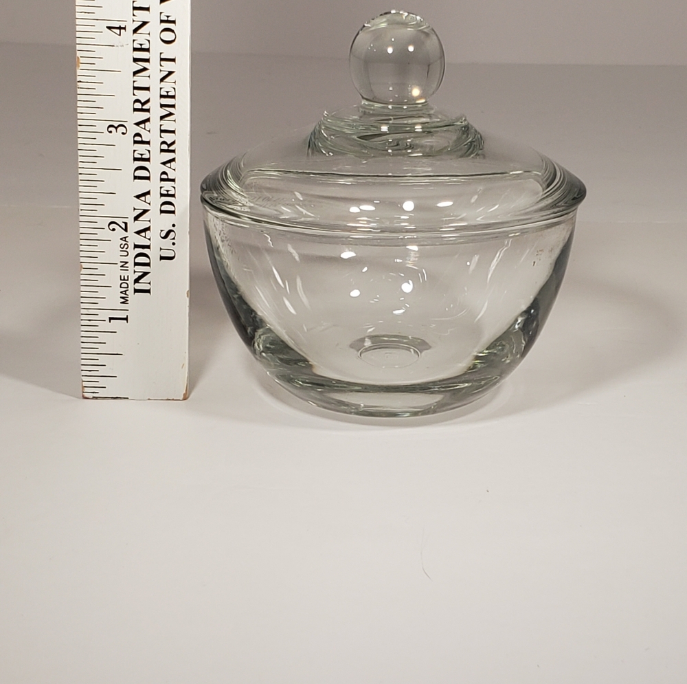 Anchor Hocking Presence Sugar Bowl with Cover Vintage